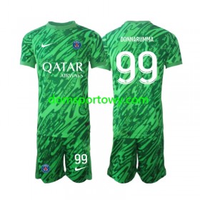 Koszulka Paris Saint-Germain Gianluigi Donnarumma 99 Bramkarska Dziecięcy Wyjazdowe Koszulki Piłkarskie 2024-2025 Krótki Rękaw